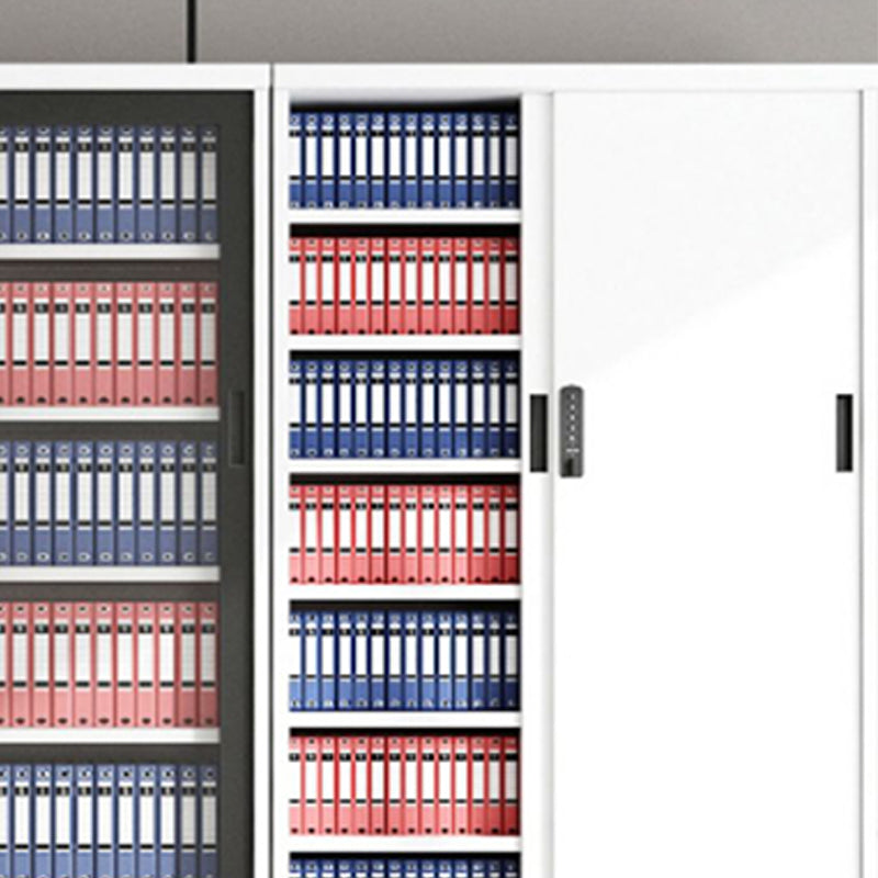 Classeur contemporain Bloc de couleur Blocage en métal avec étagères de rangement