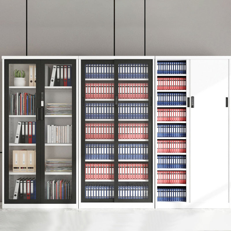 Classeur contemporain Bloc de couleur Blocage en métal avec étagères de rangement