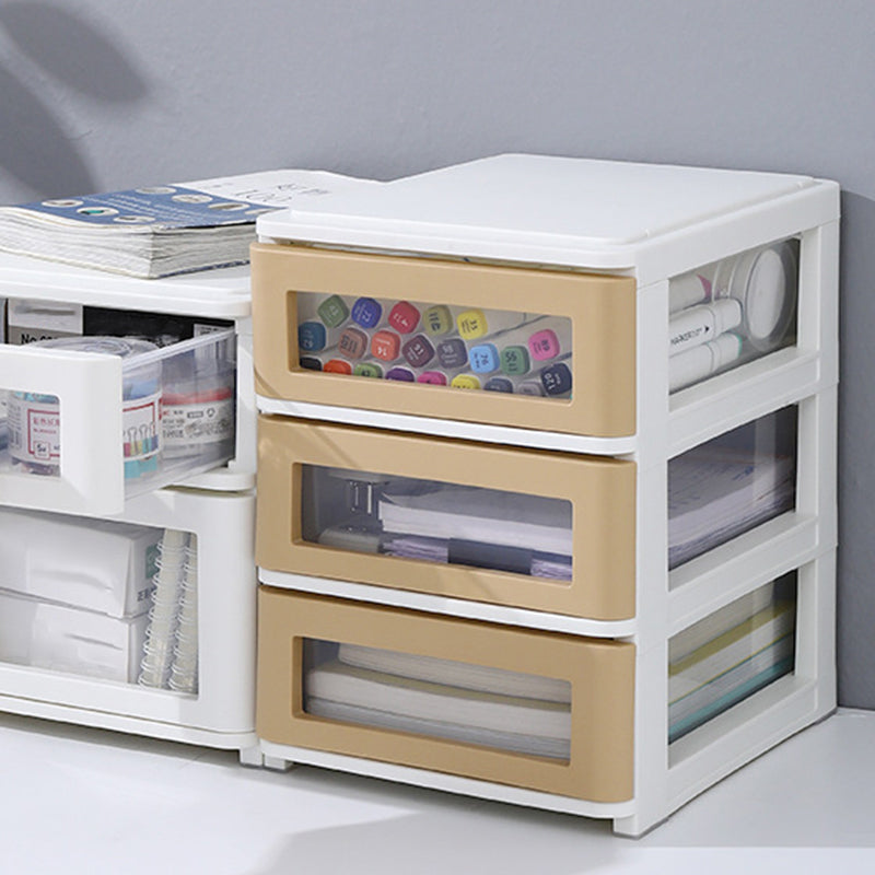 Contemporary Cabinet Plastic Vertical File Cabinet with Drawers Clearhalo 'Filing Cabinets' 'filling_cabinets' 'furn' 'furn_filling_cabinets' 'Furniture' 'Office Furniture' 6448703