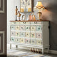 Industrial Painted Accent Cabinet Two/Three Drawers Wood Chest Clearhalo 'Cabinets & Chests' 'cabinets_chests' 'furn' 'furn_cabinets_chests' 'Furniture' 'Living Room Furniture' 6449413