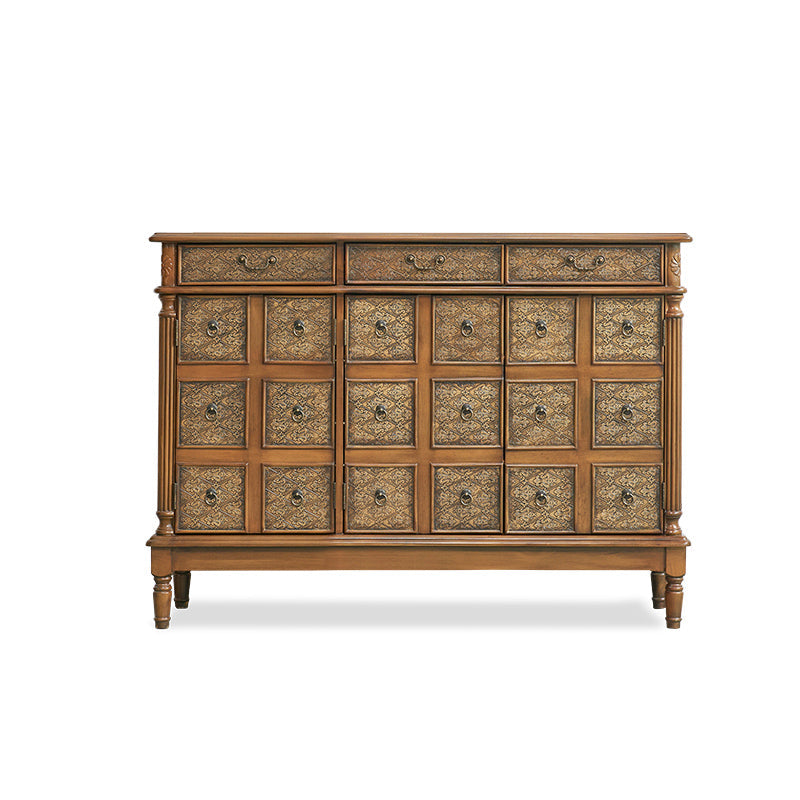 Industrial Painted Accent Cabinet Two/Three Drawers Wood Chest Bronze 3 Clearhalo 'Cabinets & Chests' 'cabinets_chests' 'furn' 'furn_cabinets_chests' 'Furniture' 'Living Room Furniture' 6449418