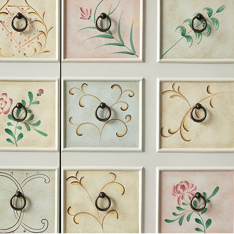 Industrial Painted Accent Cabinet Two/Three Drawers Wood Chest Clearhalo 'Cabinets & Chests' 'cabinets_chests' 'furn' 'furn_cabinets_chests' 'Furniture' 'Living Room Furniture' 6449422