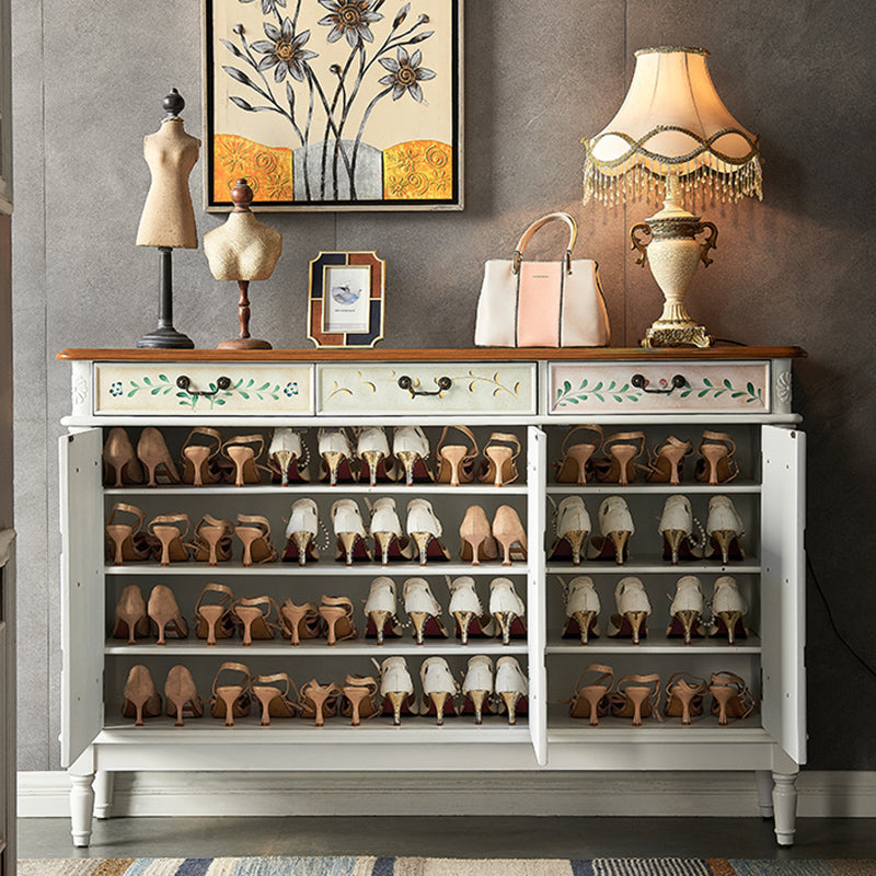 Industrial Painted Accent Cabinet Two/Three Drawers Wood Chest Clearhalo 'Cabinets & Chests' 'cabinets_chests' 'furn' 'furn_cabinets_chests' 'Furniture' 'Living Room Furniture' 6449425