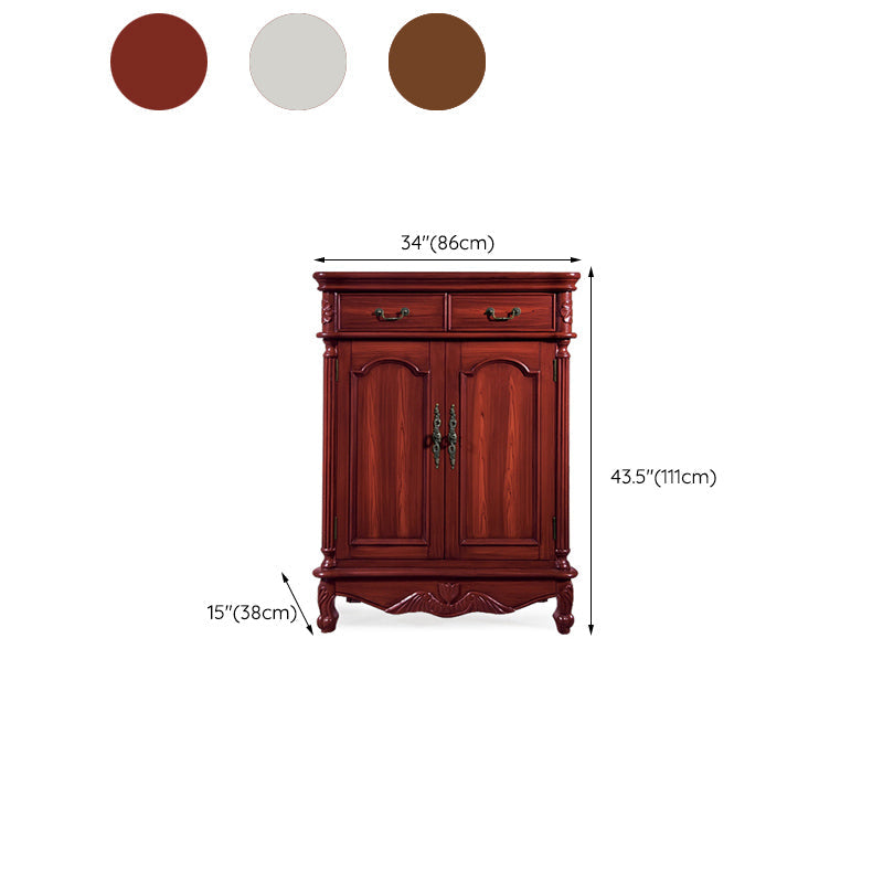 43.7" Tall Rectangular Accent Cabinet 2/3 - Drawer Accent Cabinet - Wood Clearhalo 'Cabinets & Chests' 'cabinets_chests' 'furn' 'furn_cabinets_chests' 'Furniture' 'Living Room Furniture' 6449444