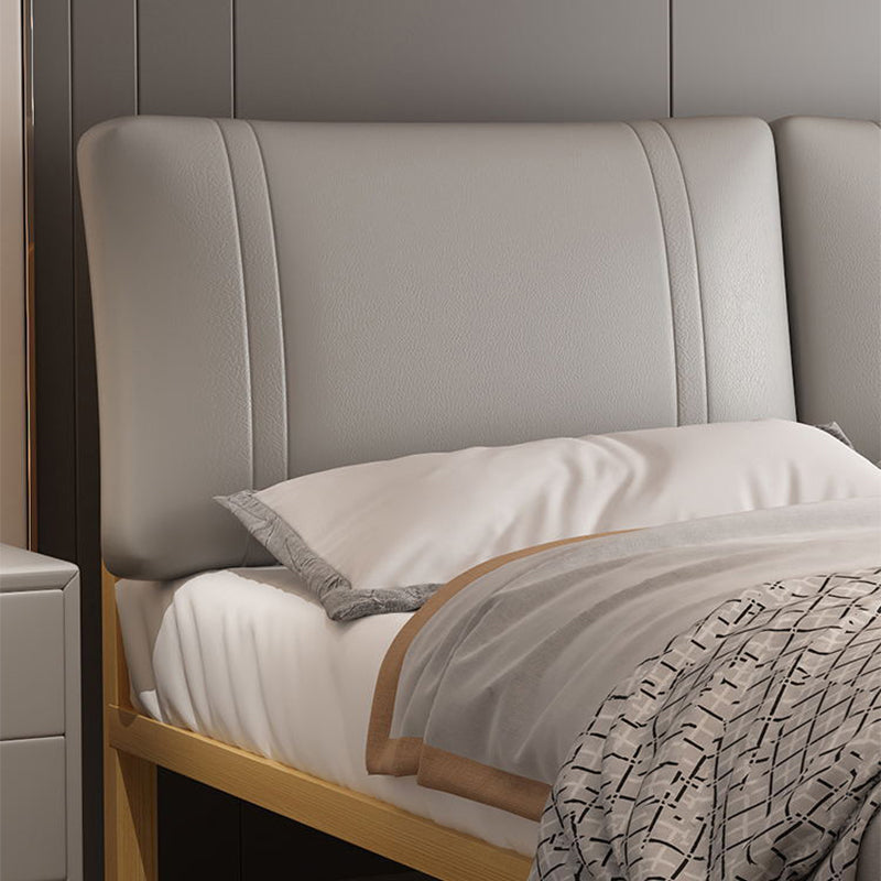 Lit en cuir authentique lit en cuir naturel Natural 39.3 "haut de lit haut de gamme