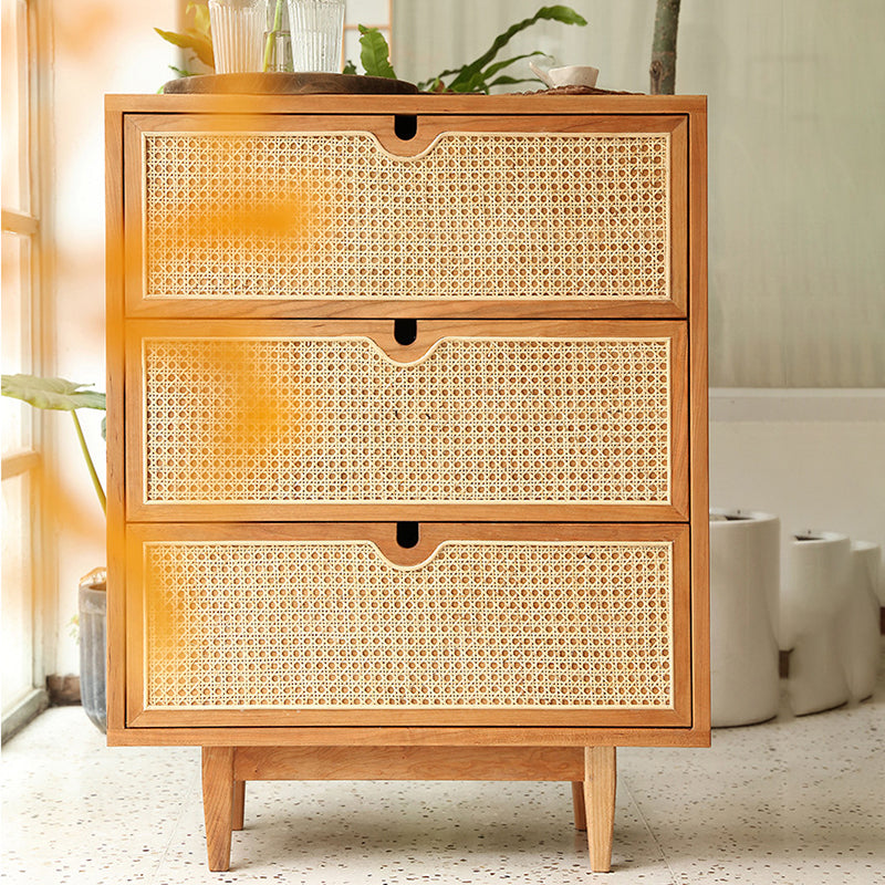 Contemporary Chest Solid Wood Cutouts with Drawer Rectangle Accent Chest Clearhalo 'Cabinets & Chests' 'cabinets_chests' 'furn' 'furn_cabinets_chests' 'Furniture' 'Living Room Furniture' 6449461