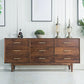 Modern Chest Rectangle 9 - Drawer Bar Pulls Solid Wood Straight Legs Accent Chest Clearhalo 'Cabinets & Chests' 'cabinets_chests' 'furn' 'furn_cabinets_chests' 'Furniture' 'Living Room Furniture' 6449491