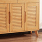 Door and Drawer Accent Cabinet Wood Cabinet in Brown/Natural Clearhalo 'Cabinets & Chests' 'cabinets_chests' 'furn' 'furn_cabinets_chests' 'Furniture' 'Living Room Furniture' 6449538