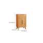 Door and Drawer Accent Cabinet Wood Cabinet in Brown/Natural Clearhalo 'Cabinets & Chests' 'cabinets_chests' 'furn' 'furn_cabinets_chests' 'Furniture' 'Living Room Furniture' 6449545