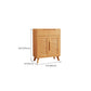 Door and Drawer Accent Cabinet Wood Cabinet in Brown/Natural Clearhalo 'Cabinets & Chests' 'cabinets_chests' 'furn' 'furn_cabinets_chests' 'Furniture' 'Living Room Furniture' 6449546