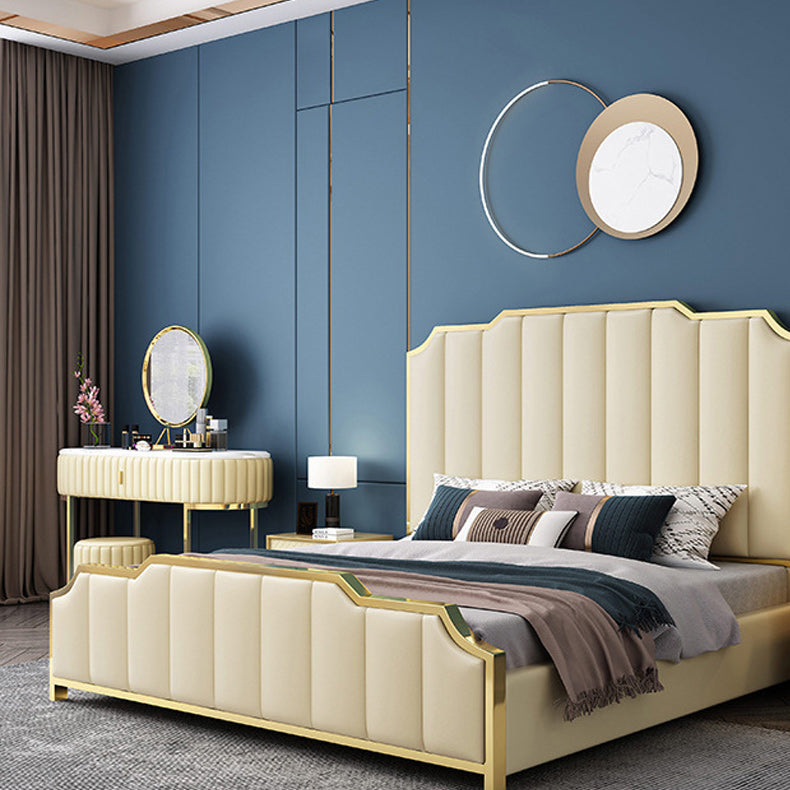 Glam Marble Top Make-up Vanity Dressing Table Set with a drawer