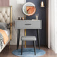 Glam Style 18.5 " Height 1- Drawer Slate Top Table Makeup Vanity Clearhalo 'Bedroom Furniture' 'furn' 'furn_makeup_vanities' 'Furniture' 'Makeup Vanities' 'makeup_vanities' 6449675