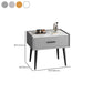 Glam Style 18.5 " Height 1- Drawer Slate Top Table Makeup Vanity Clearhalo 'Bedroom Furniture' 'furn' 'furn_makeup_vanities' 'Furniture' 'Makeup Vanities' 'makeup_vanities' 6449688