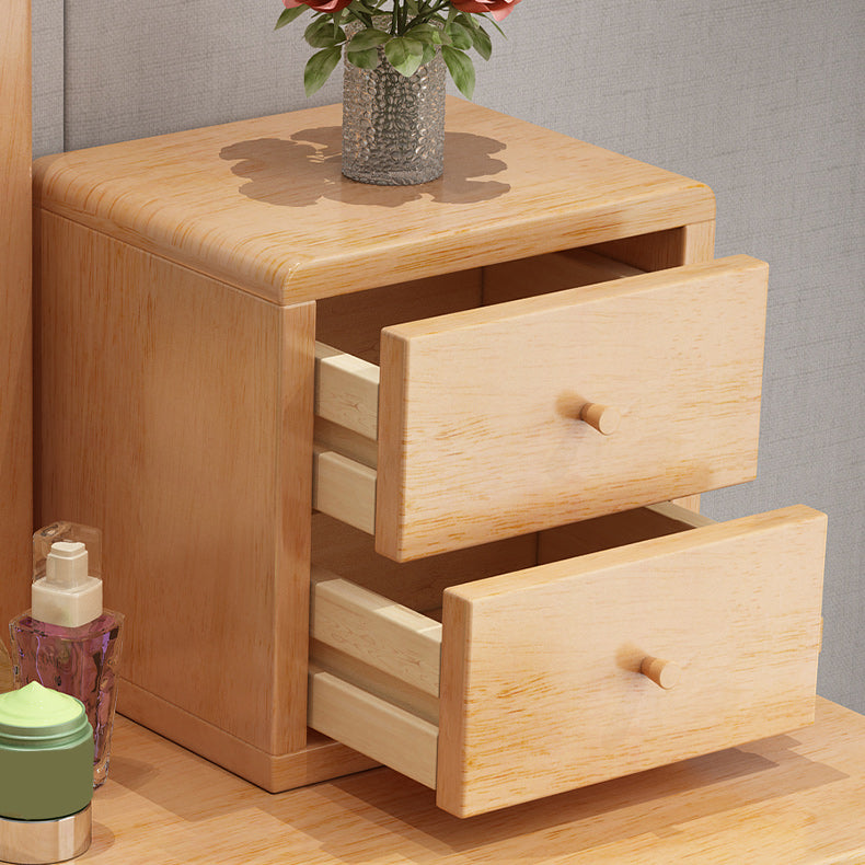 Tavolo da trucco in legno massiccio contemporaneo sgabello da vanità con cassetti