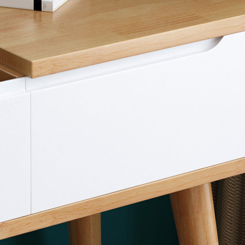 Specchio trucco in legno in legno vanità camera da letto tostata