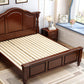 Victorian Camelback Wood Panel Bed 54.3-inch H Bed Frame with Headboard