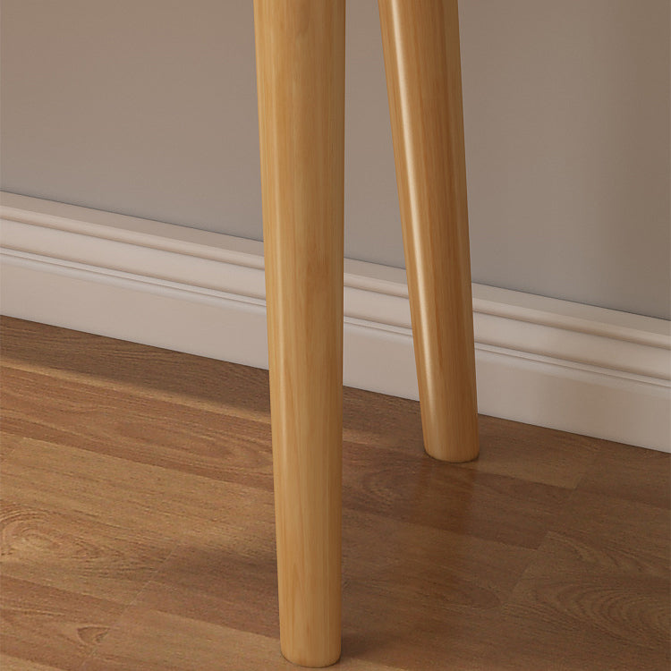 Dollezione da letto da letto in 3 cassetto da letto in legno di gomma Vanity di trucco a flip