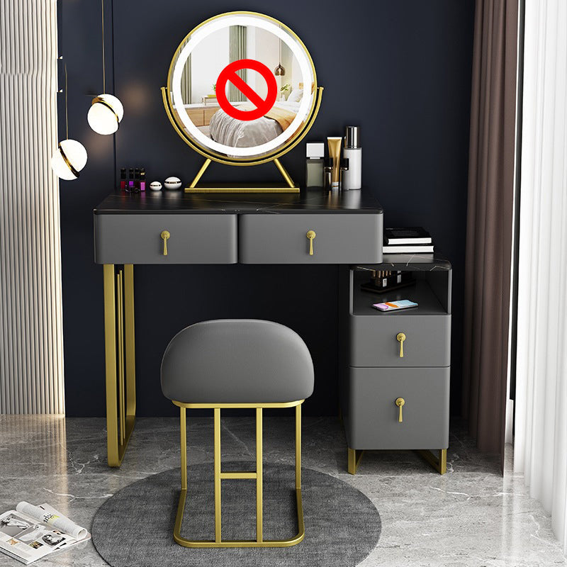 Trucco da letto Vanity 33.46 "L glam tavolo con 4 cassetti