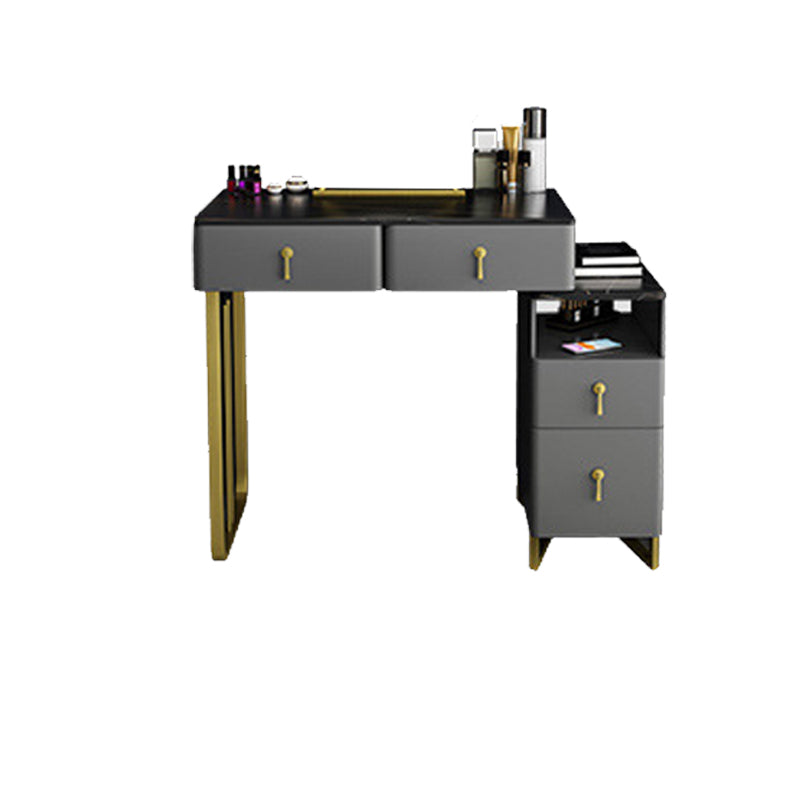 Slaapkamer make-up ijdelheid 33.46 "L glam-kaptafel met 4 laden