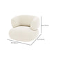 White Contemporary Seating Tuxedo Arm Sofa Sewn Pillow Back for Living Room