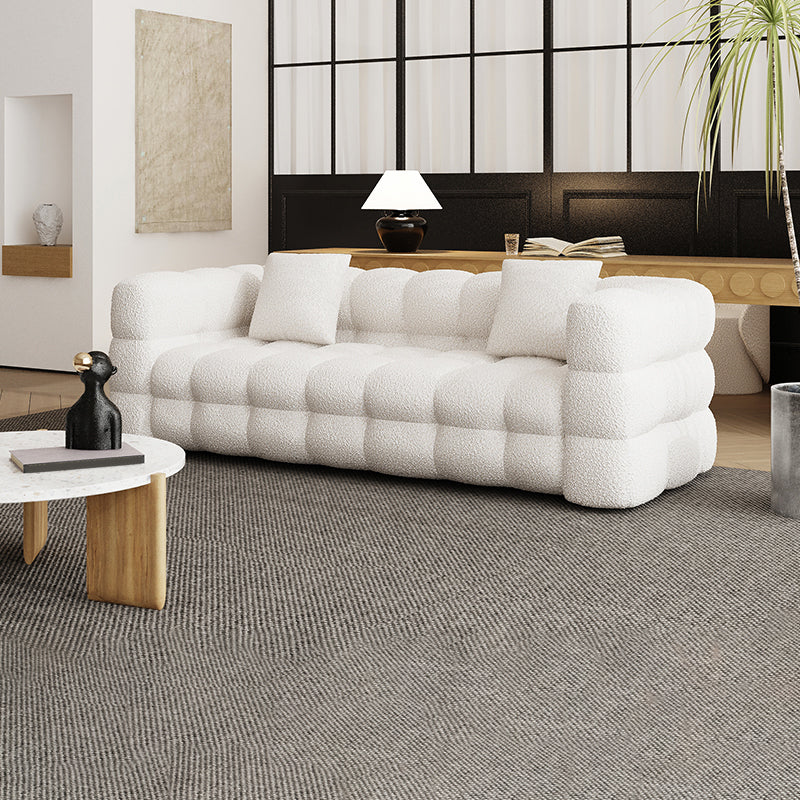 タキシードアームソファ縫製枕バックモダンな座席は、アパートのために白のモダンな座席