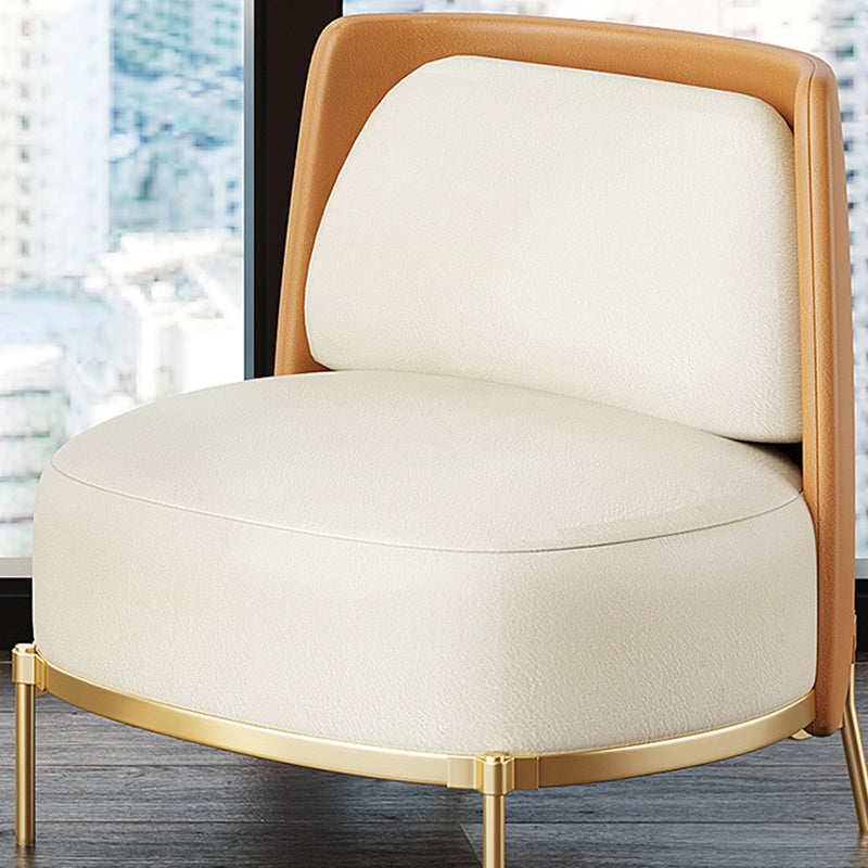 モダンなシングルクッションシートソファ縫製枕バックレザーソファ