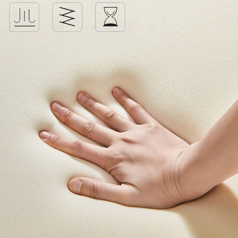 Sewn Pillow Back Standard Sofa Tuxedo Arm Seating in White and Khaki