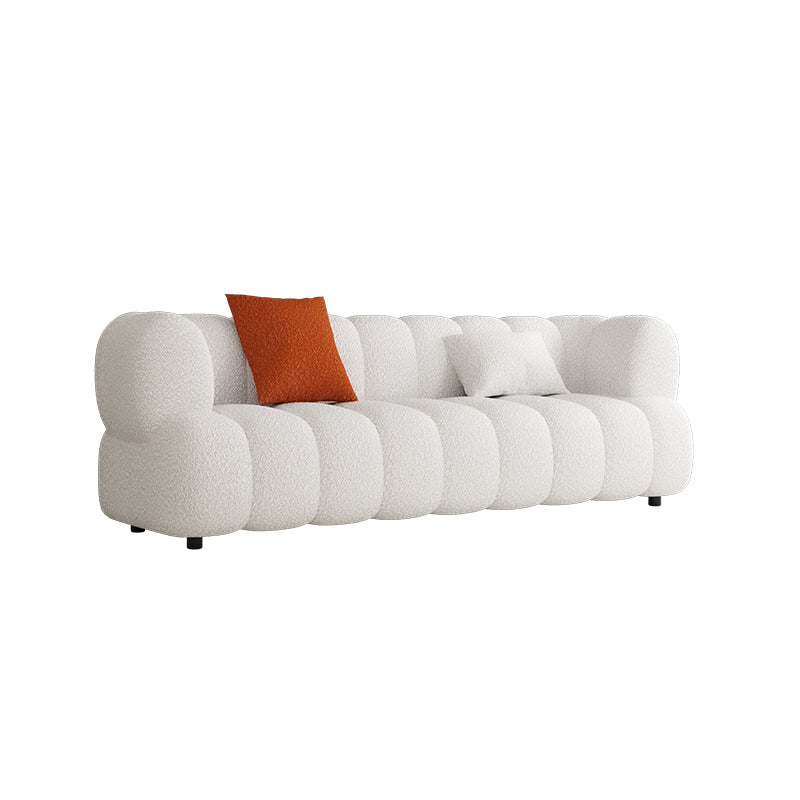 Oreiller cousu dos standard canapé smoking bras siège en blanc et kaki