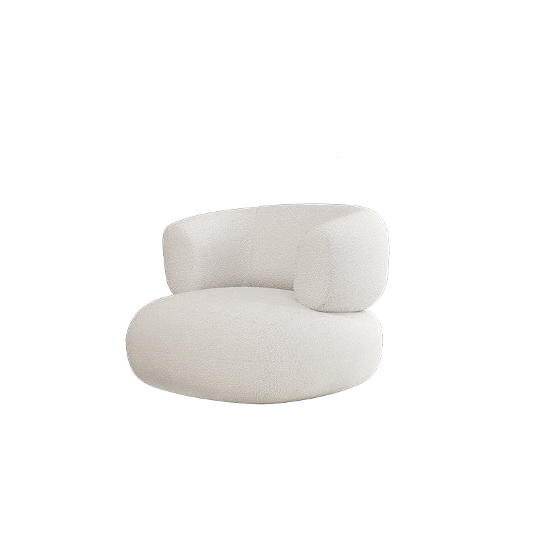 Asiento de brazo de esmoquin de sofa estándar de almohada de almohada cosida en blanco y caqui