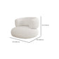 Sewn Pillow Back Standard Sofa Tuxedo Arm Seating in White and Khaki