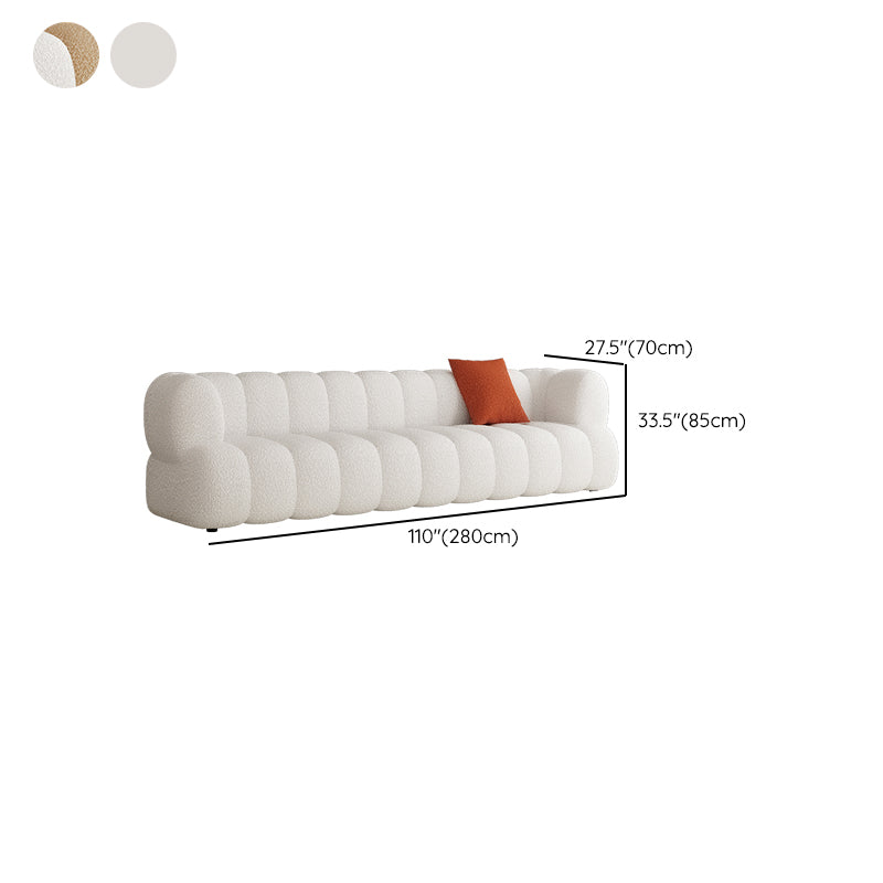 Oreiller cousu dos standard canapé smoking bras siège en blanc et kaki