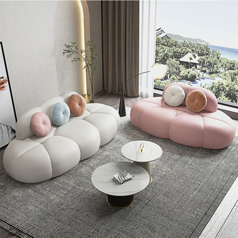 Sofa polyester contemporain Soupchage sans bras résistant aux taches pour le salon