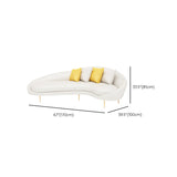 Faux Leather Seating Tight Back Tuxedo Arm Sofa Contemporary in Ivory