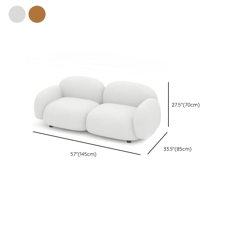 ボーナスルーム用のコンテンポラリー標準ソファ縫製枕バックソファソファ