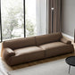 Contemporary Recessed Arm Sofa Tight Back Settee for Living Room