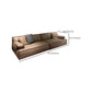 Contemporary Recessed Arm Sofa Tight Back Settee for Living Room