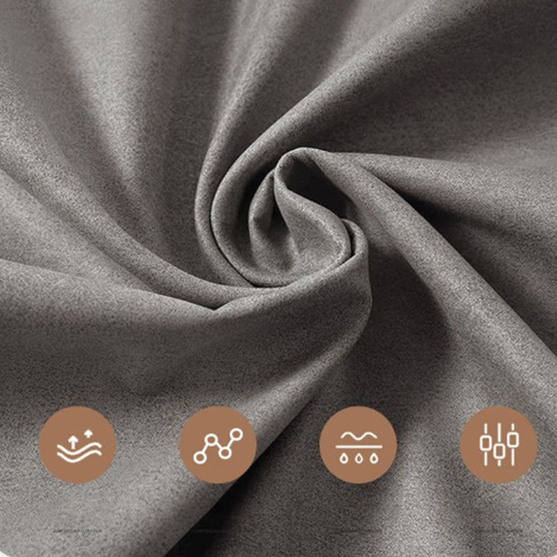 灰色とオレンジのモダンな腕のない座席曲線縫製枕バックソファソファ