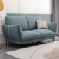 Light-grey and Blue-Gray Seating Cushions Standard Faux Leather Sofa