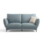 Light-grey and Blue-Gray Seating Cushions Standard Faux Leather Sofa