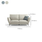 Light-grey and Blue-Gray Seating Cushions Standard Faux Leather Sofa