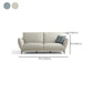 Light-grey and Blue-Gray Seating Cushions Standard Faux Leather Sofa