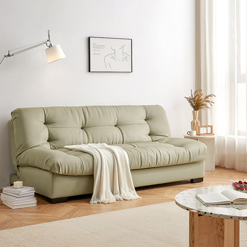 Sofa arrière de biscuit siège en faux cuir contemporain pour appartement