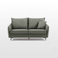 34.3" Wide Contemporary Style Sofa Faux Leather Seating with Pillows Clearhalo 'furn' 'furn_sofas' 'Furniture' 'Living Room Furniture' 'Sofa' 'sofas' 6450388