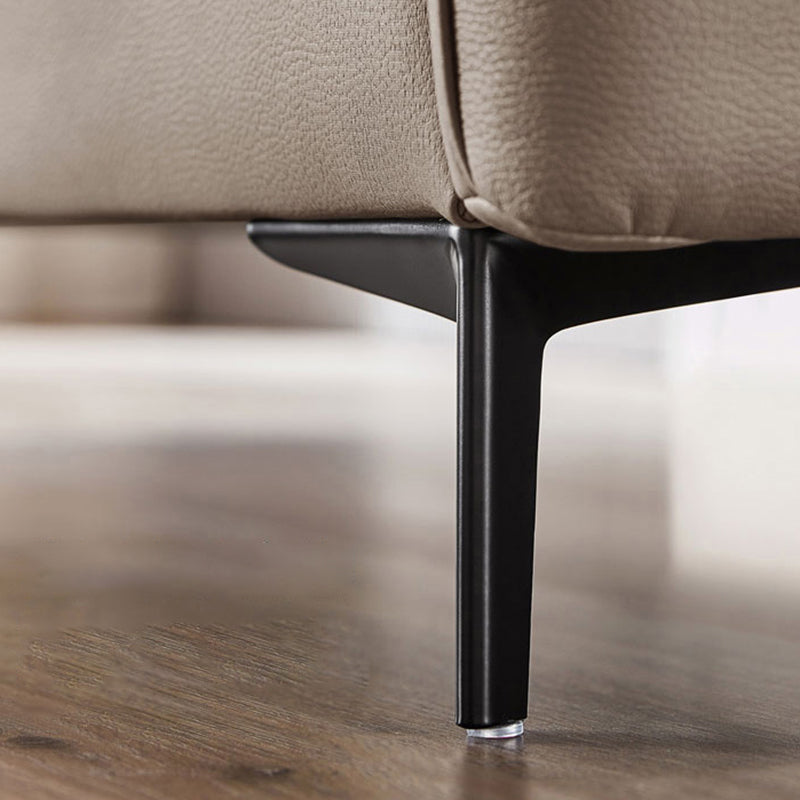 34.3" Wide Contemporary Style Sofa Faux Leather Seating with Pillows Clearhalo 'furn' 'furn_sofas' 'Furniture' 'Living Room Furniture' 'Sofa' 'sofas' 6450391