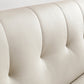 Cushions Flared Arm Seating Contemporary Sofa Faux Leather Stain Resistant