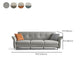 Cushions Flared Arm Seating Contemporary Sofa Faux Leather Stain Resistant