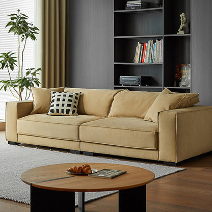 Faux Leather Sofa Tuxedo Arm Contemporary Settee for Living Room Tech Cloth Clearhalo 'furn' 'furn_sofas' 'Furniture' 'Living Room Furniture' 'Sofa' 'sofas' 6450430