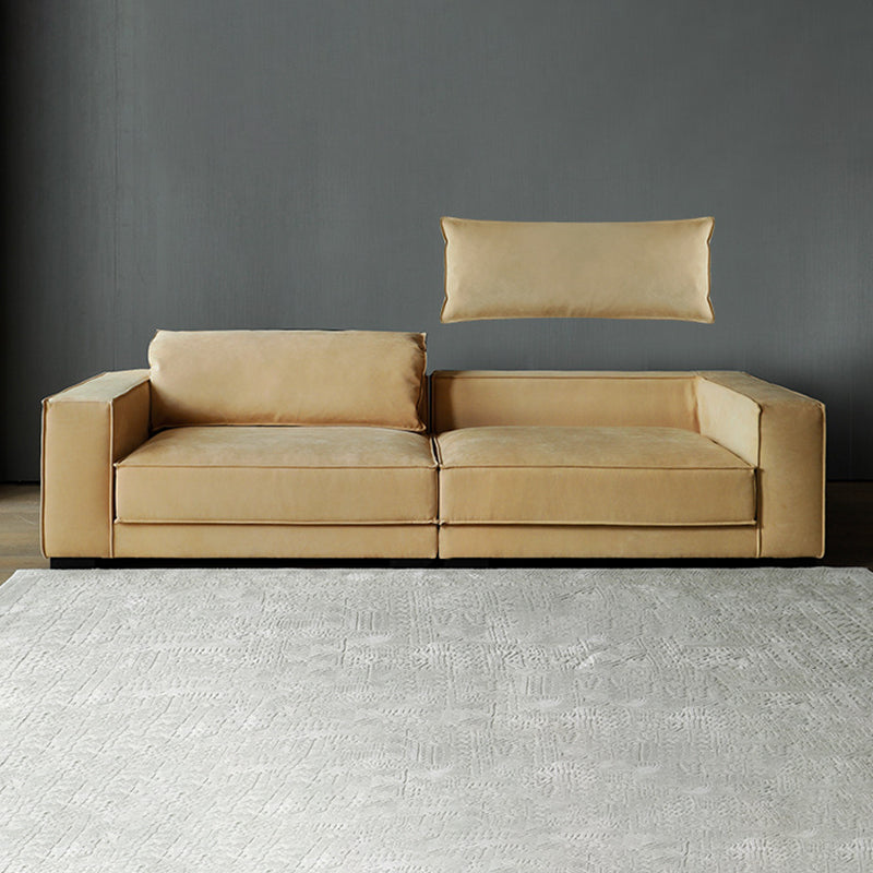 Faux Leather Sofa Tuxedo Arm Contemporary Settee for Living Room Clearhalo 'furn' 'furn_sofas' 'Furniture' 'Living Room Furniture' 'Sofa' 'sofas' 6450440