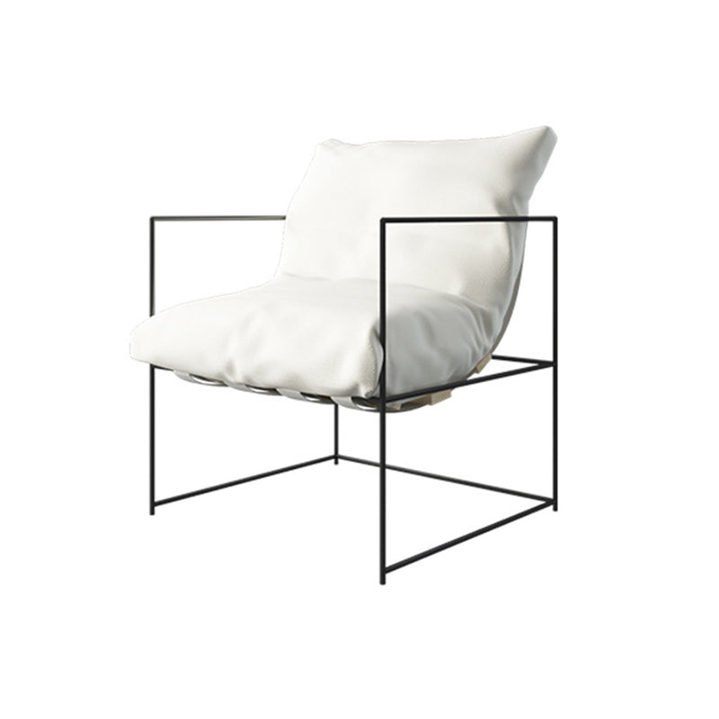 Moderne weiße Fleckenresistent Smoking -Armsofa für Bonusraum