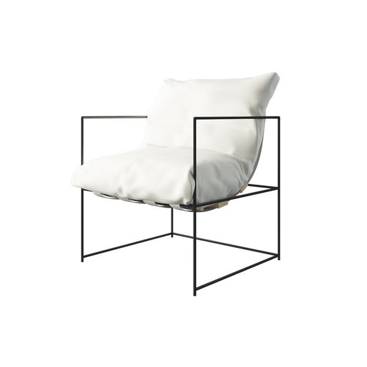 Moderne weiße Fleckenresistent Smoking -Armsofa für Bonusraum